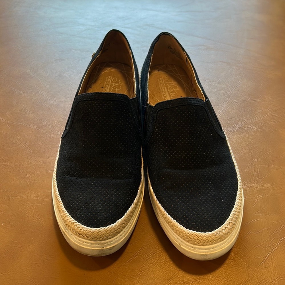 Flex life stride velocity black casual slip-ons
